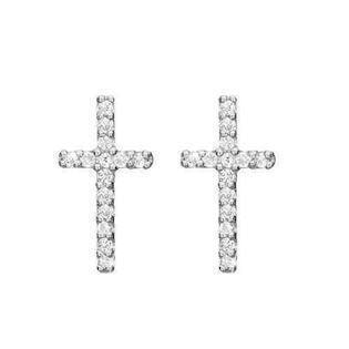 Christina Sparkling Cross stolpekors med topaz, model 671-S35 køb det billigst hos Guldsmykket.dk her
